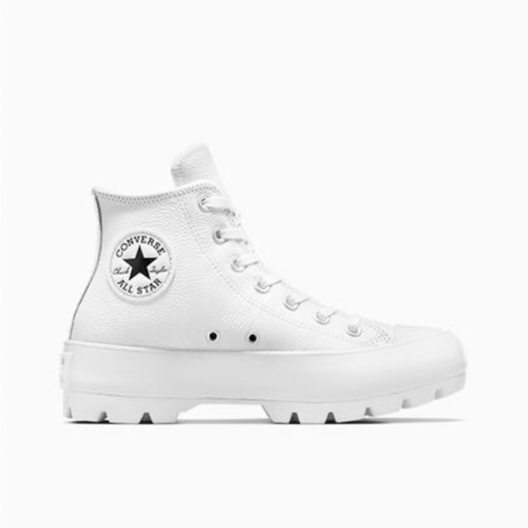 Converse Chuck Taylor All Star Lugged High Top Sneaker- White faux… - Picture 2 of 12